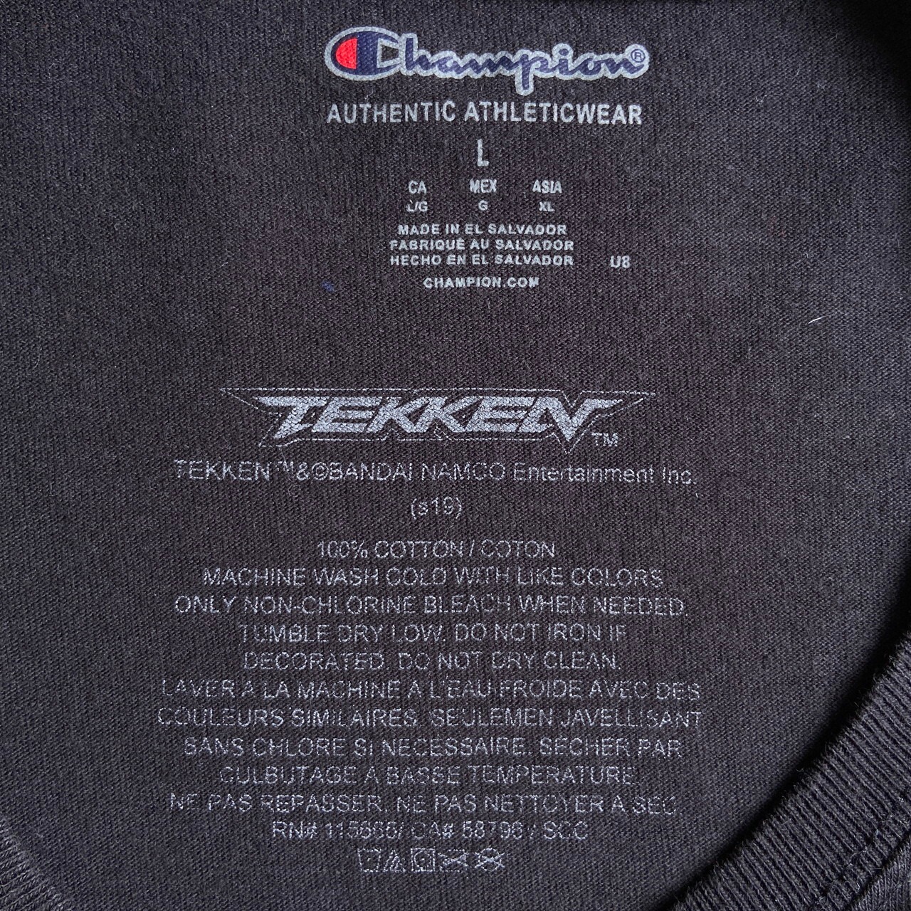 鉄拳7 三島 一八 ゲーム キャラクター プリント Tシャツ メンズL 古着 