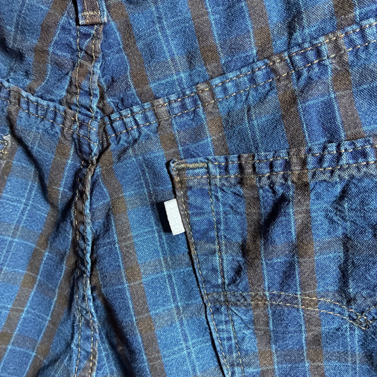 90s USA製　Levi’s Silver Tab LOOSE ショーツ　ハーフパンツ　チェック柄　W36