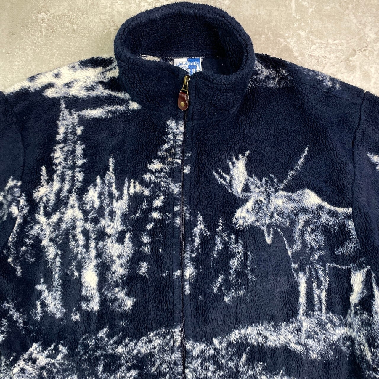 90年代 Art Unlimited アニマル柄 フリースジャケット メンズL相当