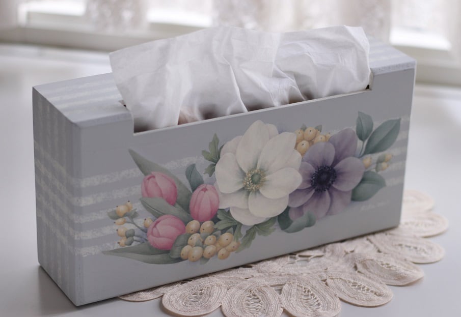 ダイヤモンドアート チューリップがかわいいティッシュボックスケース ダイヤモンドアート チューリップがかわいいティッシュボックスケース