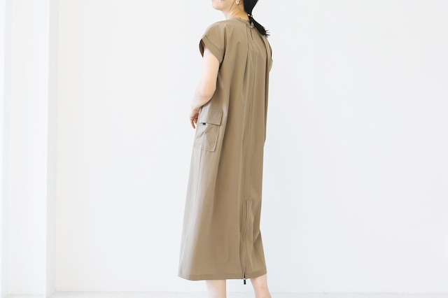 AIRY STRETCH NAYLON - FRENCH DRESS：エアリーストレッチナイロン - フレンチワンピース