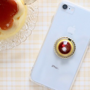 純喫茶風レトロなプリンのスマホリング