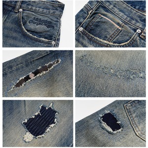 ヴィンテージパッチ フェードデニムパンツ N3539