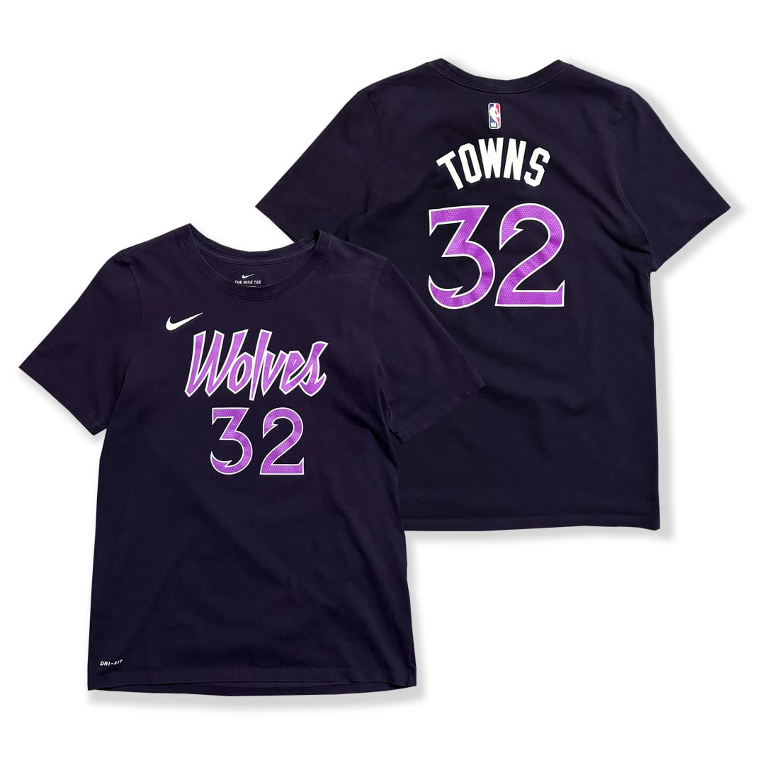 Karl-Anthony Towns 【Minnesota Timberwolves】 Numbering Kids T-Shirt. NIKE