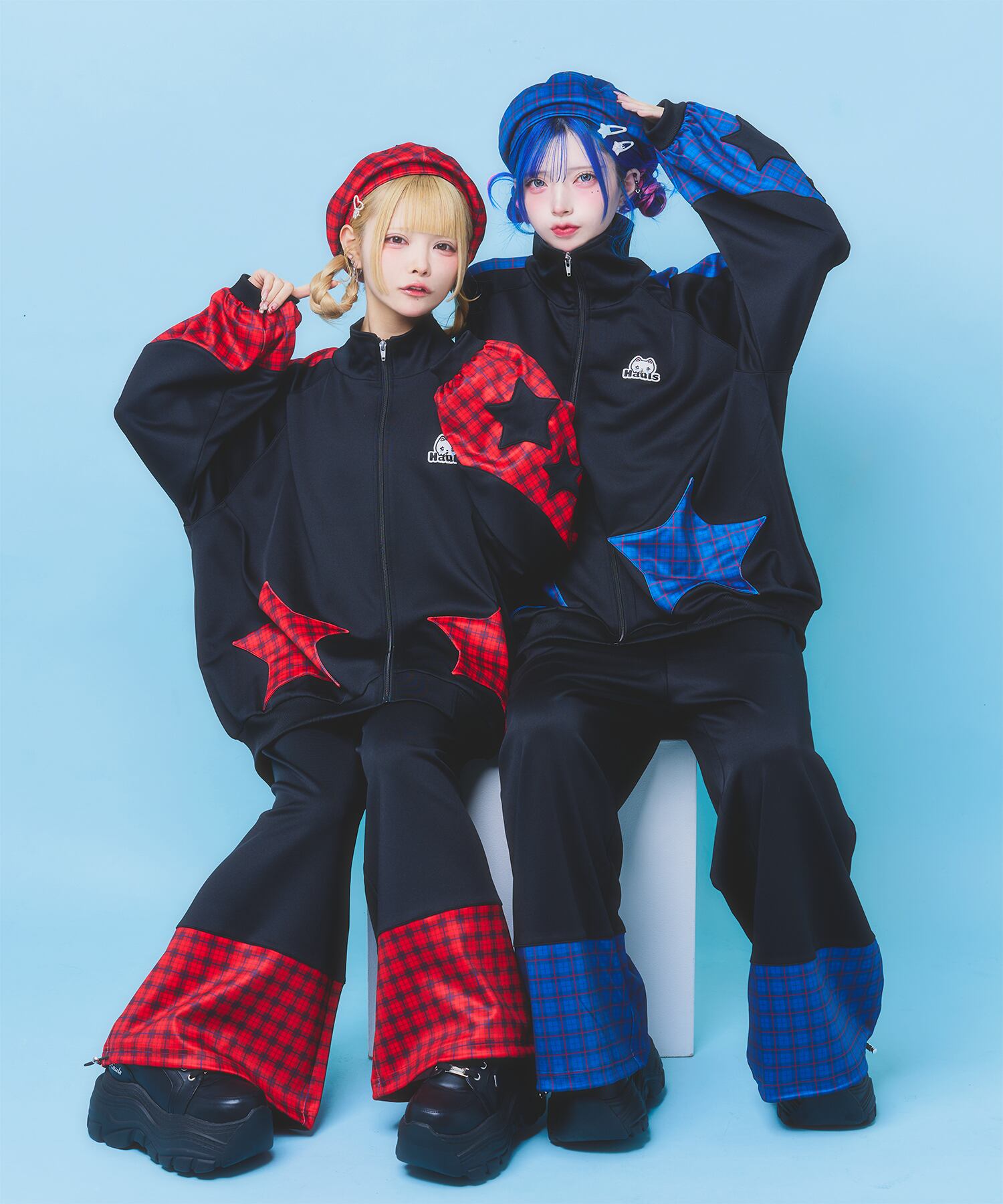 Hauls ハウルズ お星様が舞い降りたジャージセットあっぷ お星様が舞い降りたジャージセットあっぷ（レッド） | Hauls