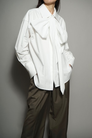 BIG TIE SHIRT (WHITE) 2402-94-43