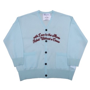 DAIRIKU 24SS "Letter" Skelton Cardigan (Skelton Light Blue)