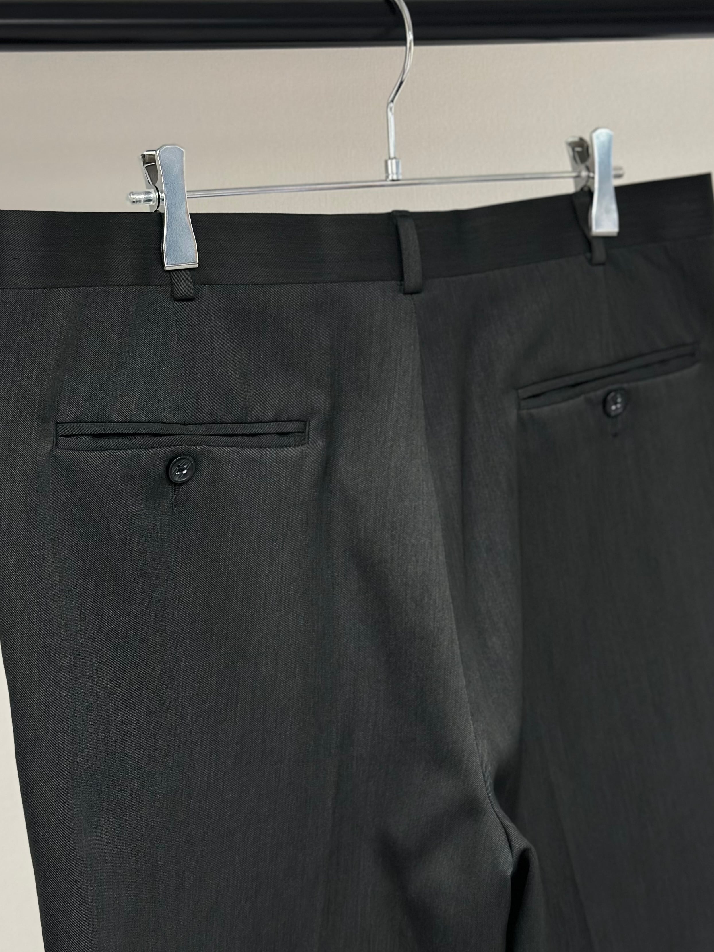00s PERRY ELLIS PORTFOLIO 2 Tuck Poly Wide Slacks | miyabi