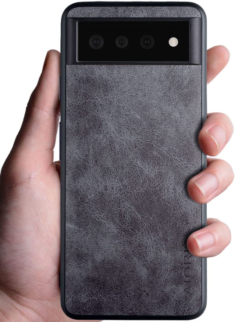 Aioria スマホケース for Google Pixel 6 Pro 5G 互換性あり 6.71スタイリッシュで美しく耐久性のある スマホケース高級に保護 (Gray)