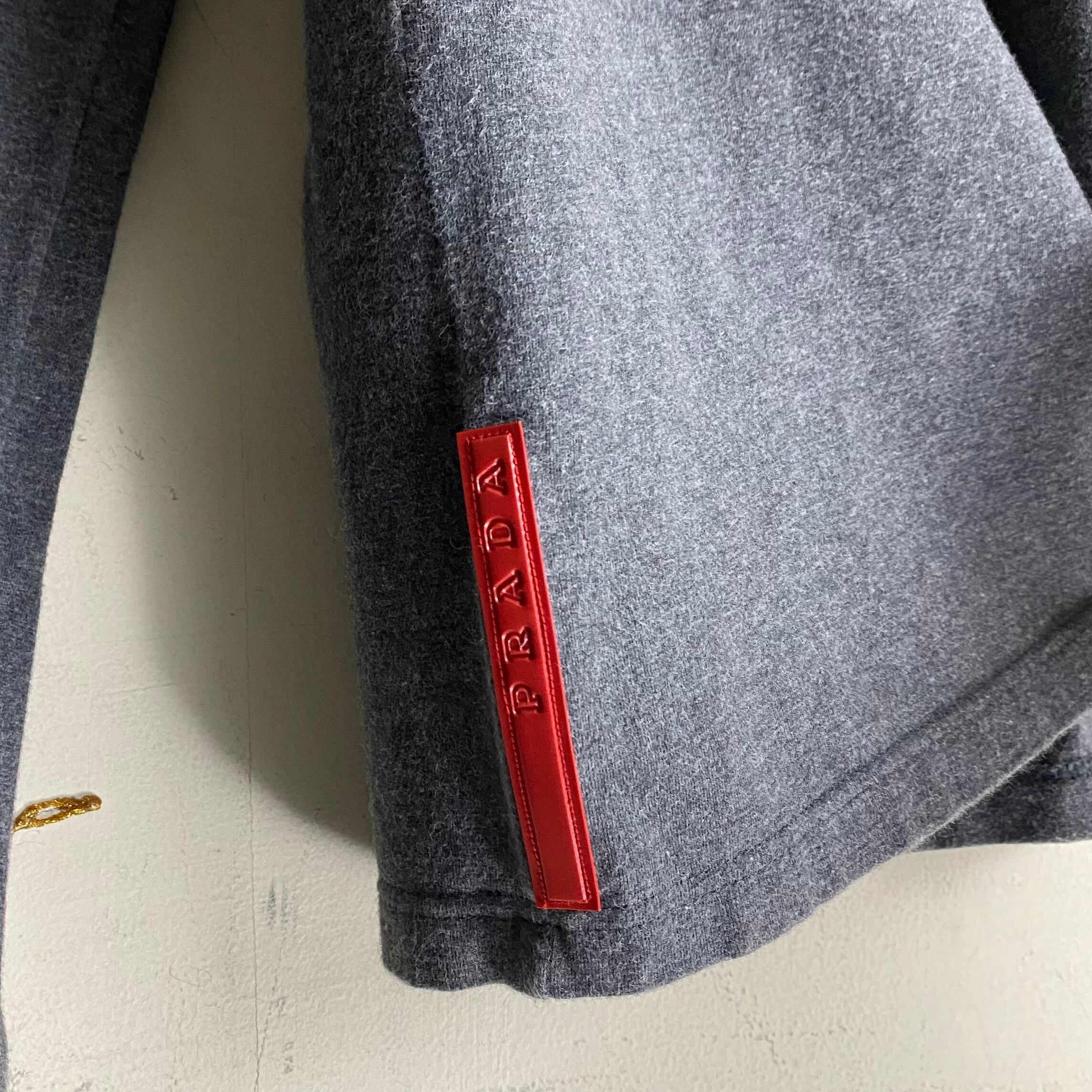 PRADA SPORT half zip stretch pullover | NOIR ONLINE