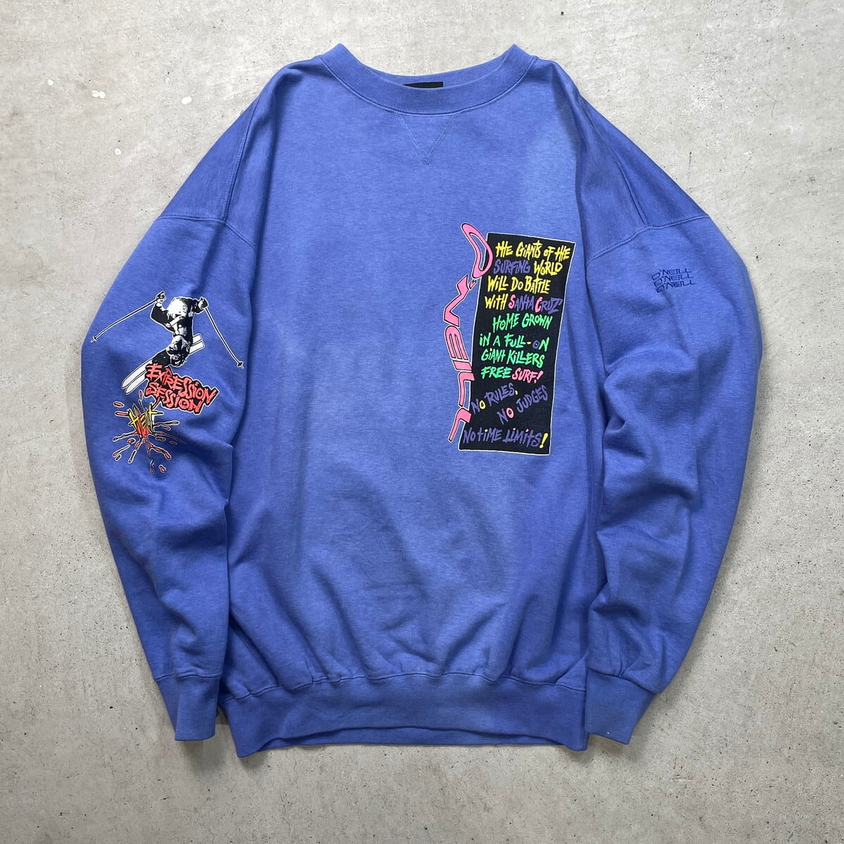 90年代 O'NEILL オニール グラフィックプリント スウェットシャツ