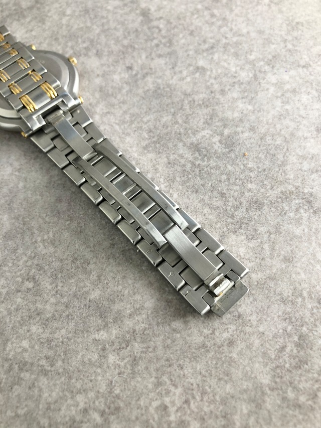 GUCCI グッチ 腕時計 シルバー×ゴールド GG ステンレススチール クウォーツ 9000G vintage ヴィンテージ オールド gmtubj