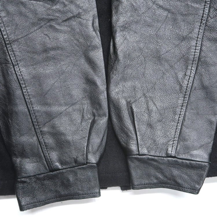 古着 カナダ製 CANADA SPORTSWEAR 企業ロゴ 刺繍 ウール スタジャン 袖