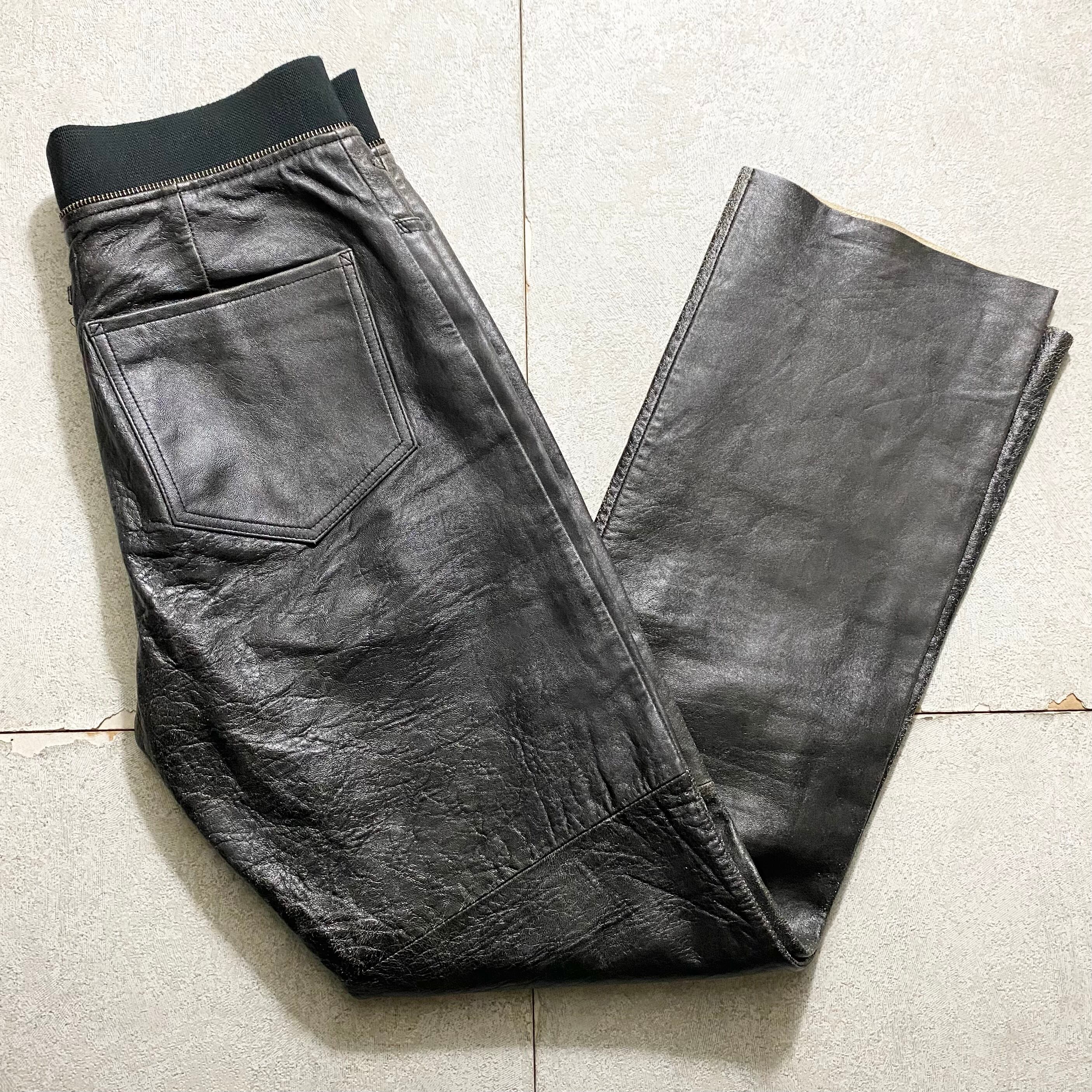 JEAN PAUL GAULTIER HOMME leather pants | NOIR ONLINE