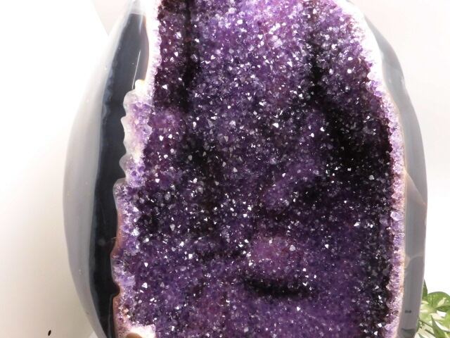 【送料無料】【高品質】【超美品】総高43cm ウルグアイ産　特大アメシスト