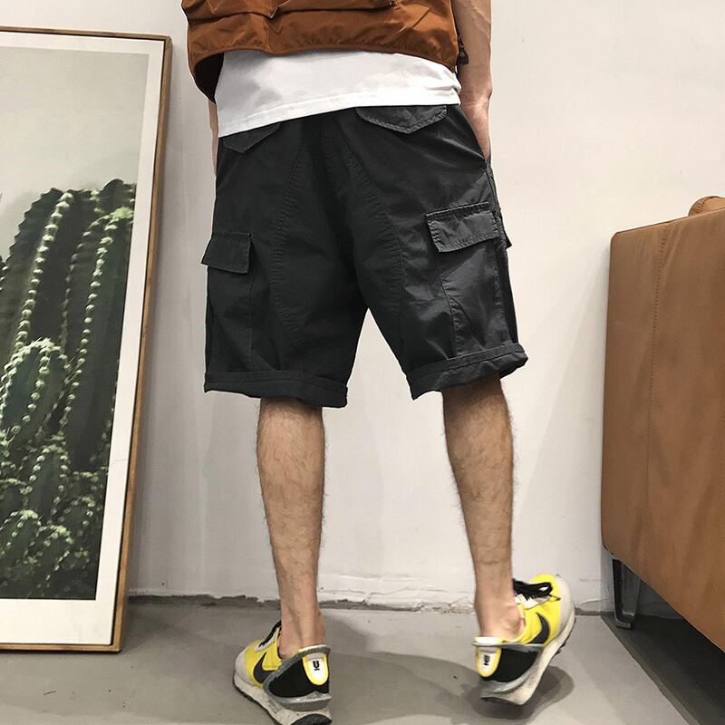 パンツ サマーカジュアルショーツ 夏物 ブルマー ポケット多め マルチポケット Xu_Tailang32595516841