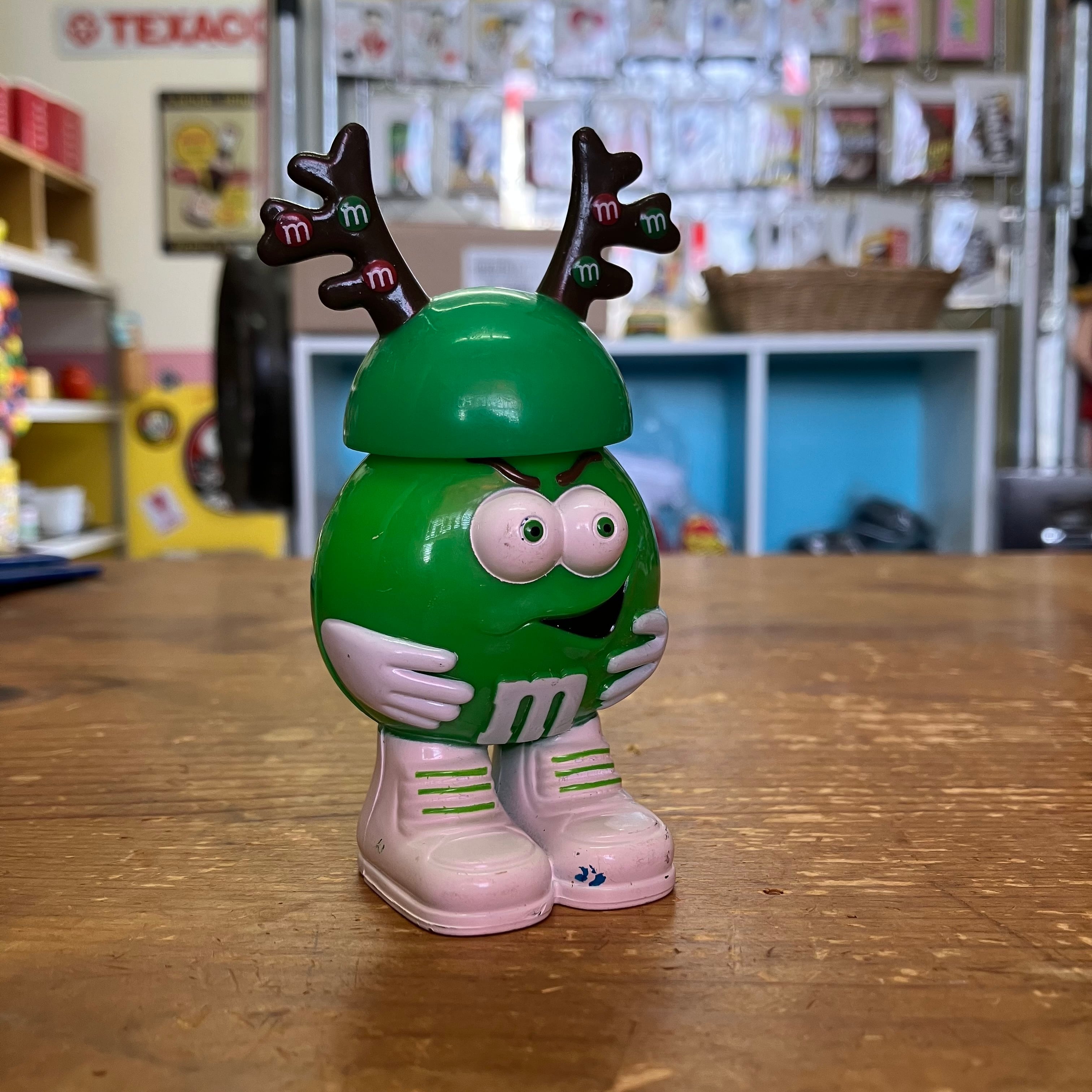 ☆m&m's ビンテージ ミスグリーン キャンディディスペンサー 1999年☆ ☆m&m's ビンテージ ミスグリーン キャンディディスペンサー