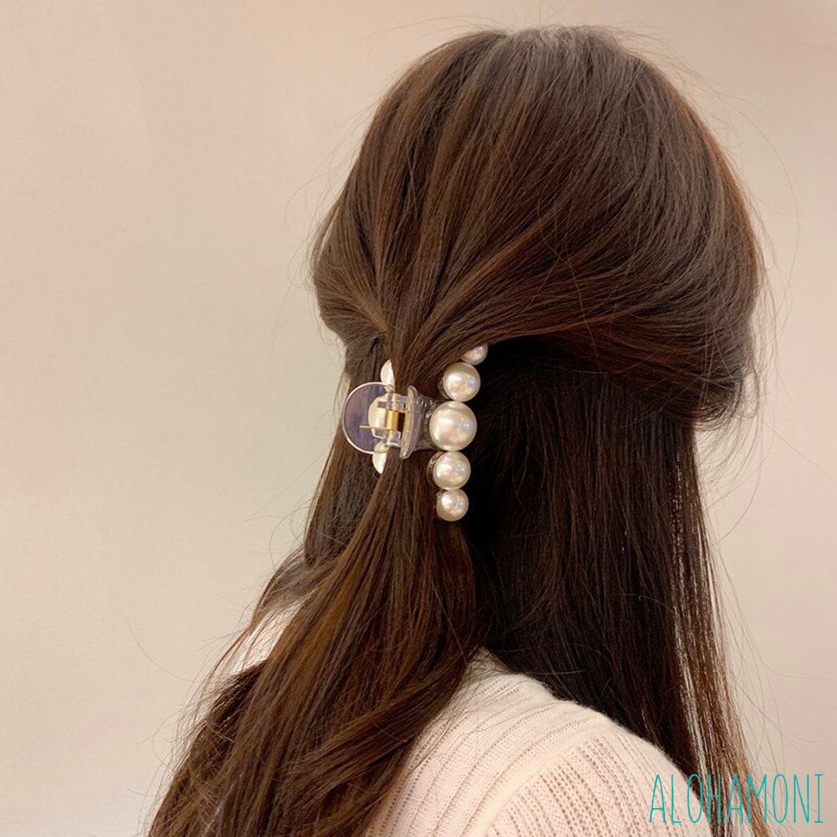 331) パール バンスクリップ ヘアクリップ 大粒パール バレッタ まとめ