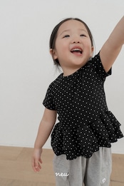 【取寄/韓国直送】Neu 26/SM ドットカンカンTシャツ｜夏服｜韓国子供服