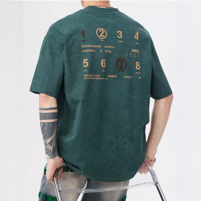 クルーネック グラフィックTシャツ af0558