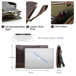 Laptop Genuine Leather Clutch Bag / 本革 ラップトップ レザー クラッチ バッグ
