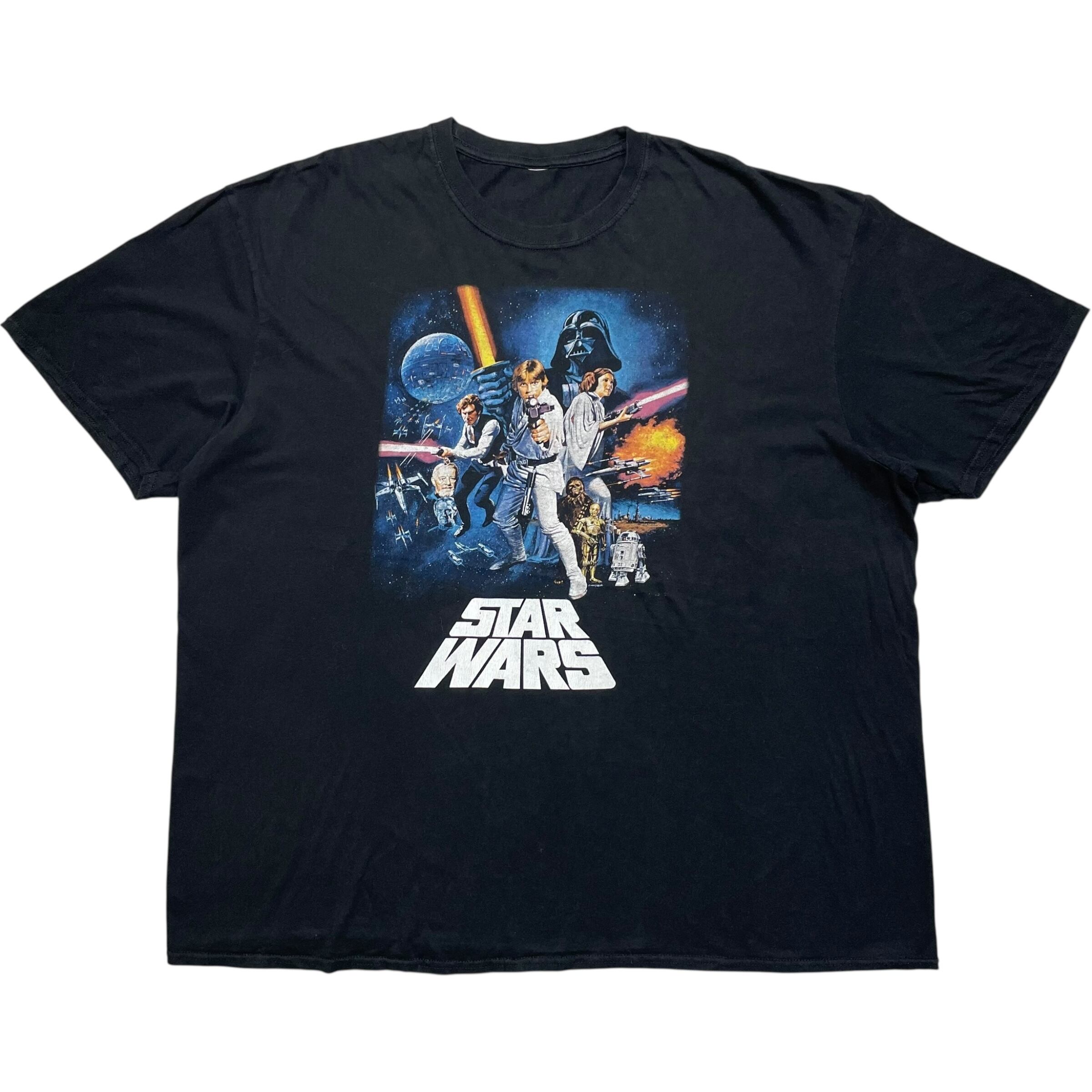 《XL》unknown Tシャツ フロントプリント STARWARS スターウォーズ エピソード4 ブラック no.8525