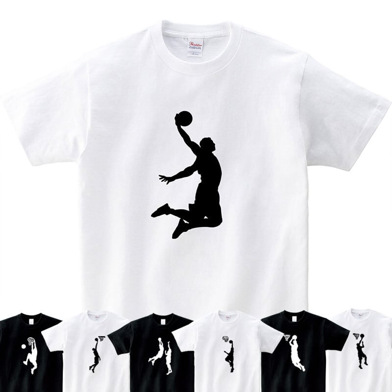 バスケットボール シュート Tシャツ sp20 バスケ部 スポーツ シルエットデザイン
