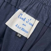 Vent d’ouest par Le Minor ヴァン ドゥエスト ルミノア タック ワイドパンツ 36/ネイビー レディース