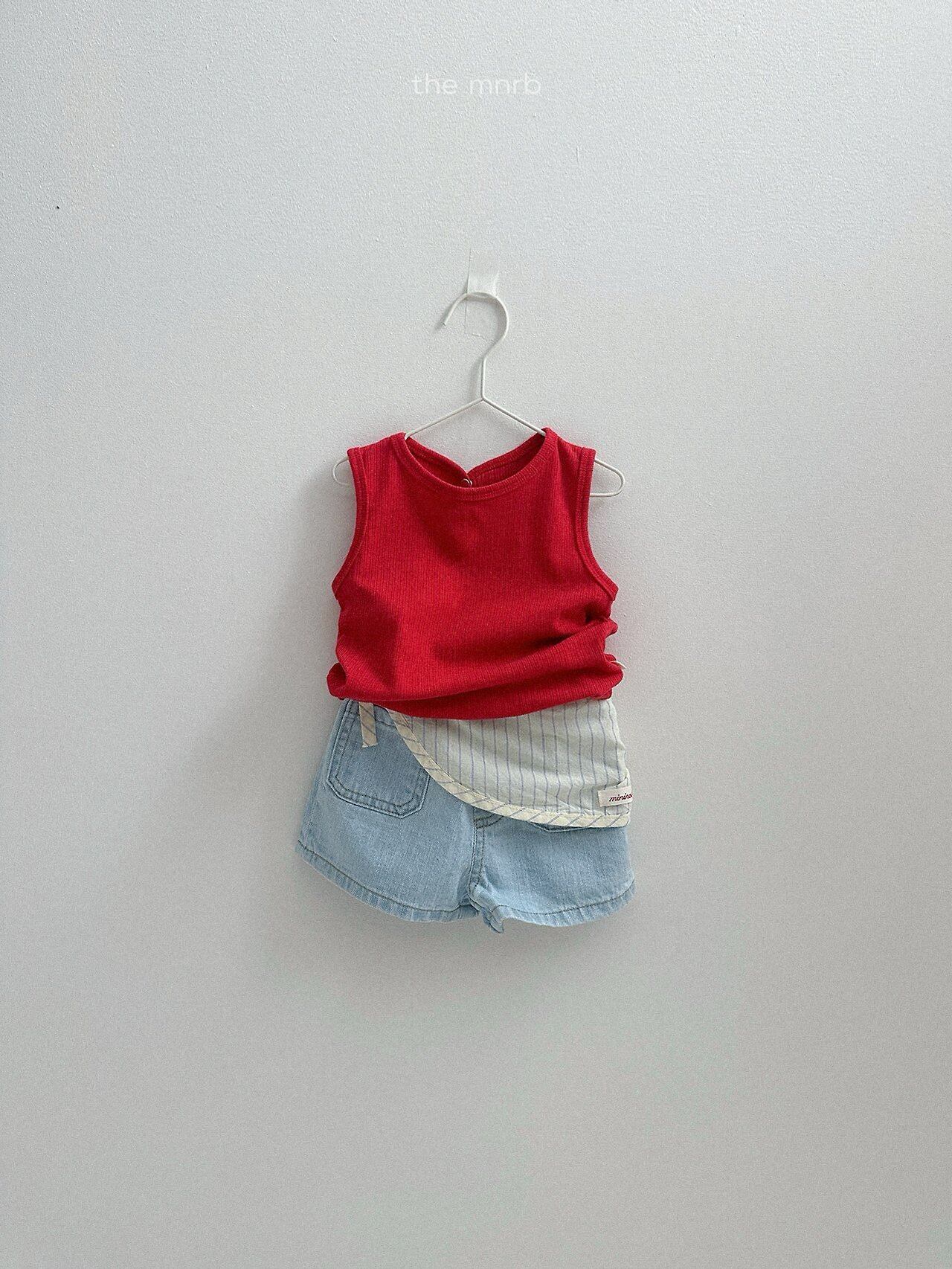 【即納/90size】スナップボタンTシャツ/  minirobe