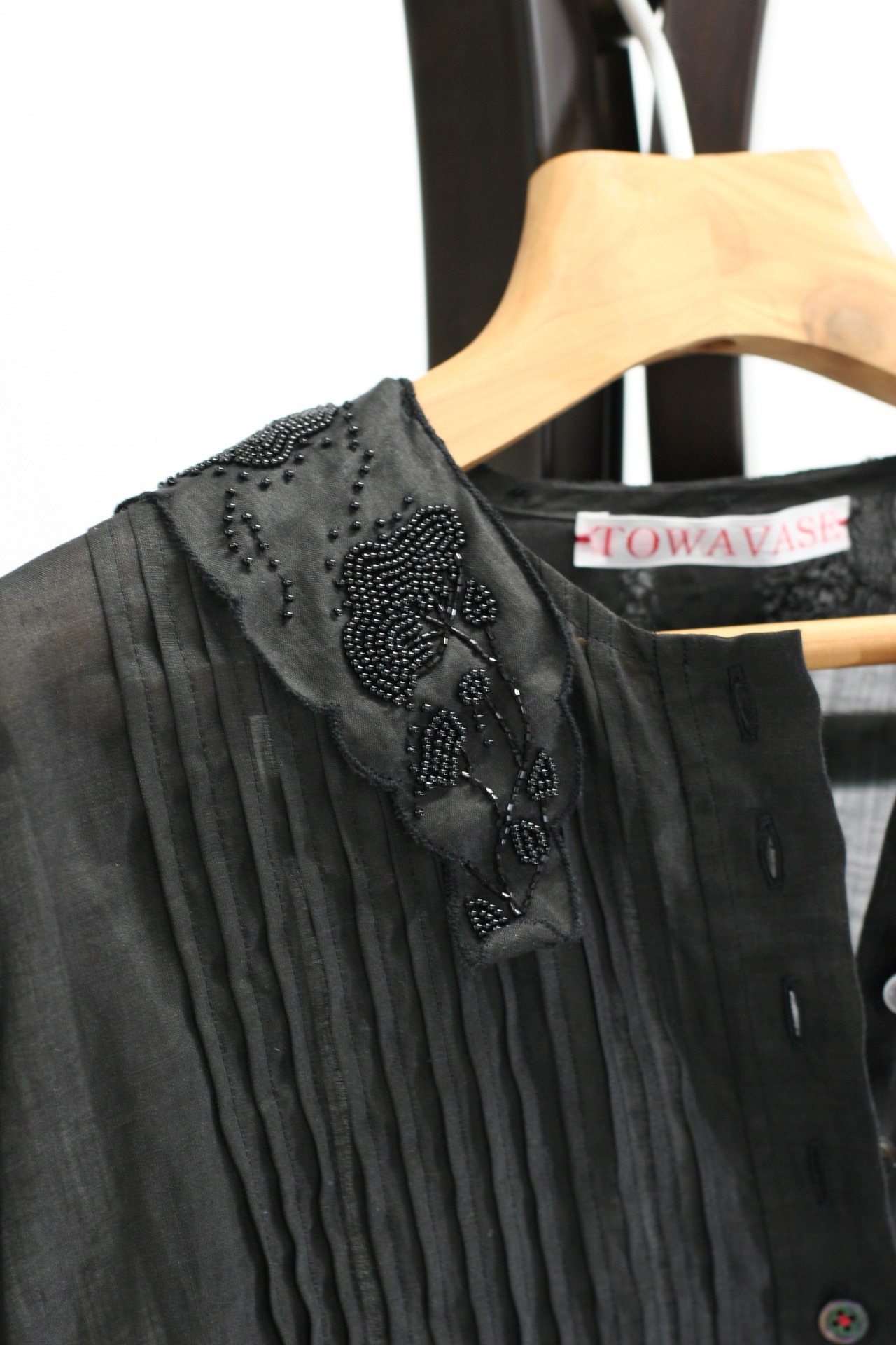 【TOWAVASE】Violette blouse / White・Black