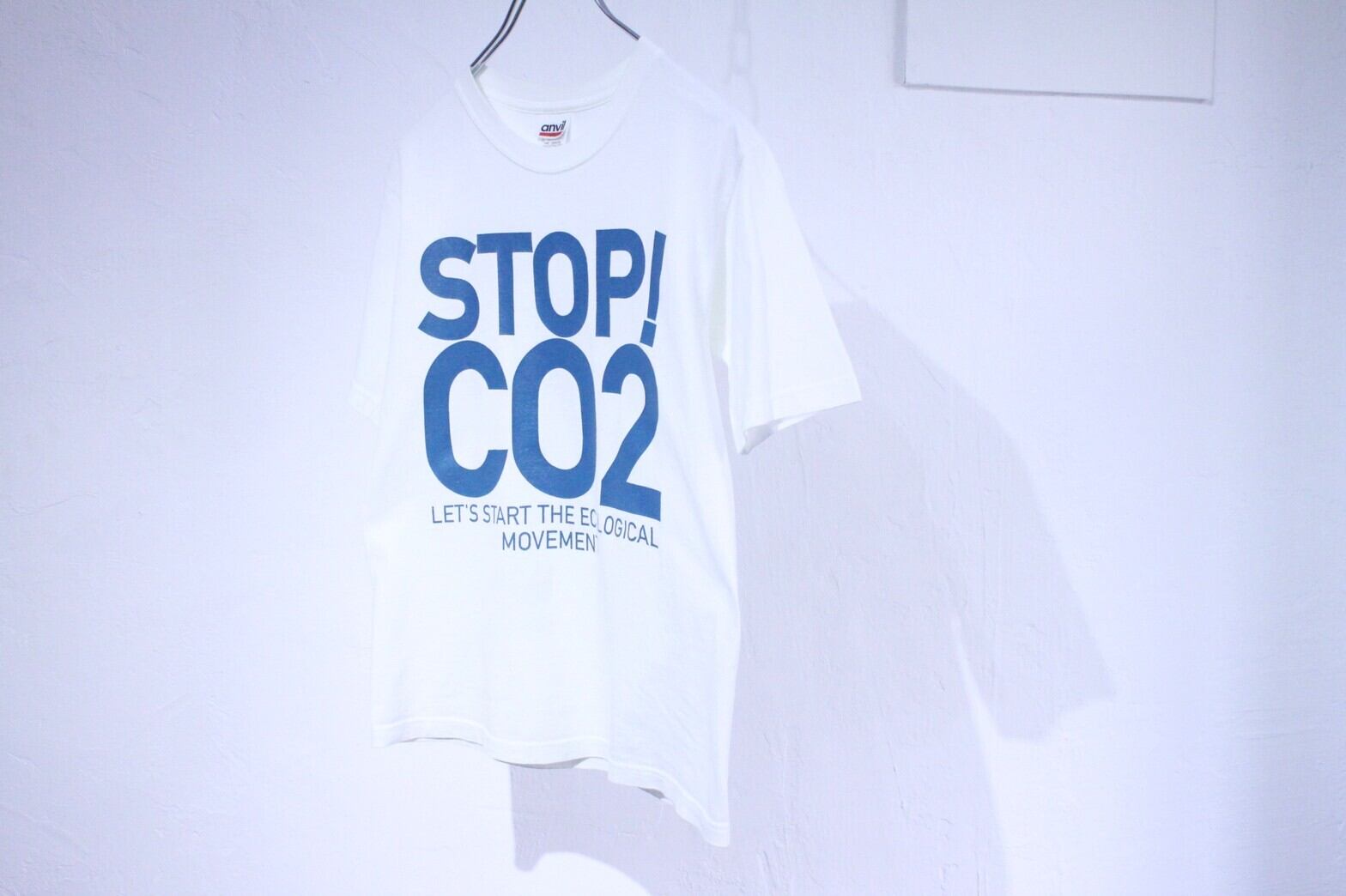 00s anvil WWF "STOP CO2" Print Tee