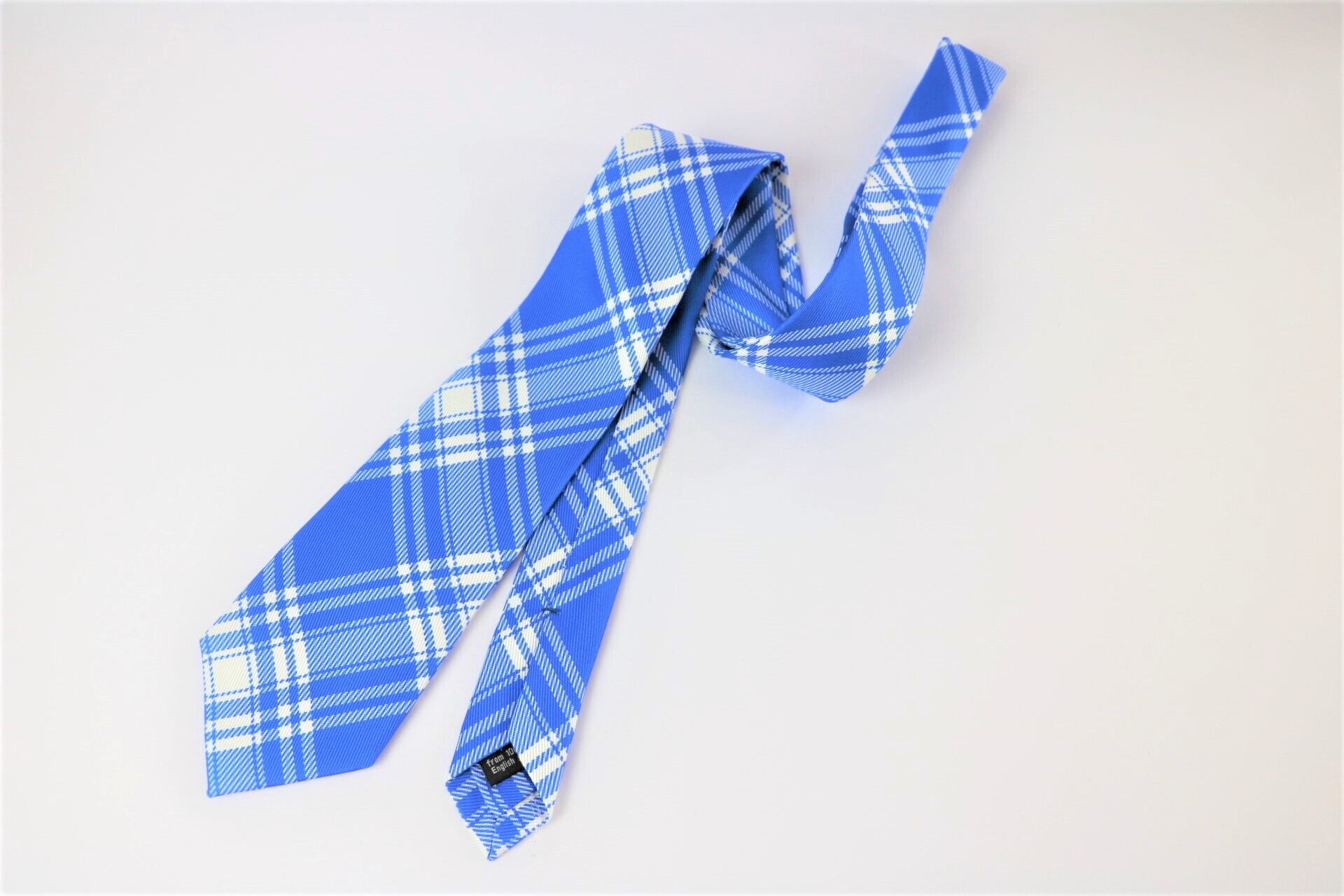 ≪ADAMLEY DAVID EVANS＆CO.別注≫ タータンチェックネクタイ（スカイ