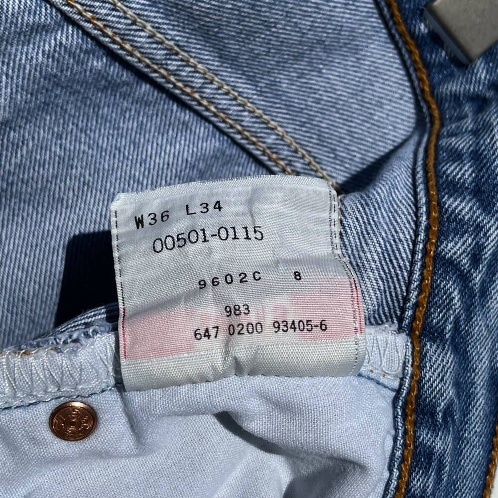 Levis 501 Paint [Levis 501-0000 Made in Mexico] Vintage Denim