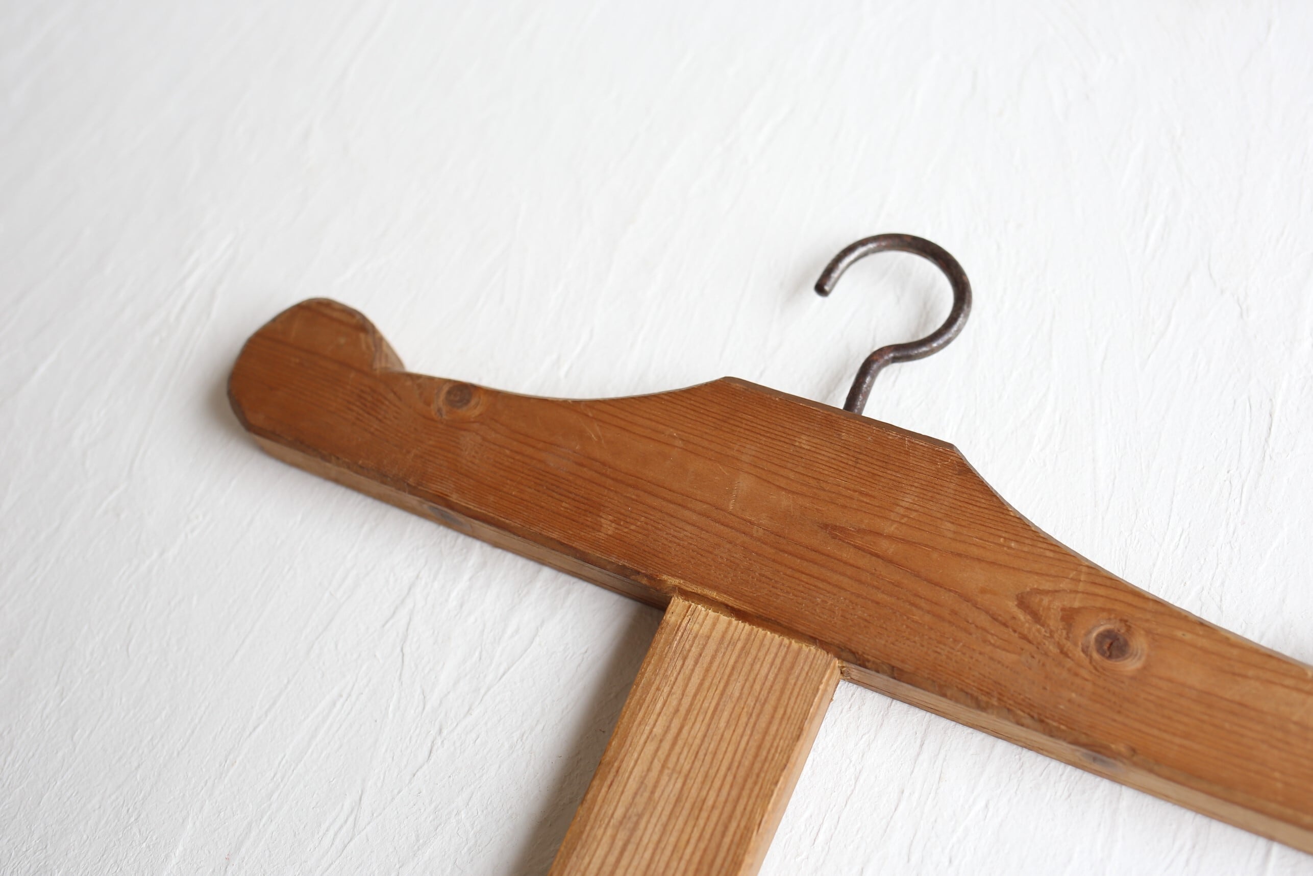 フランス アンティーク ヴィンテージ 木製 十字ハンガー N-03007b