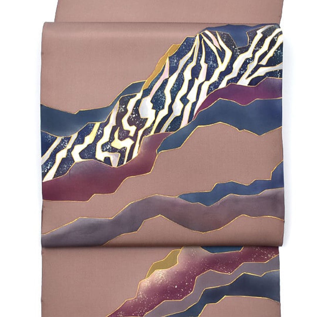 染め帯 | 帯専門店おびや【公式店】 紅型染 名古屋帯 塩瀬 黒