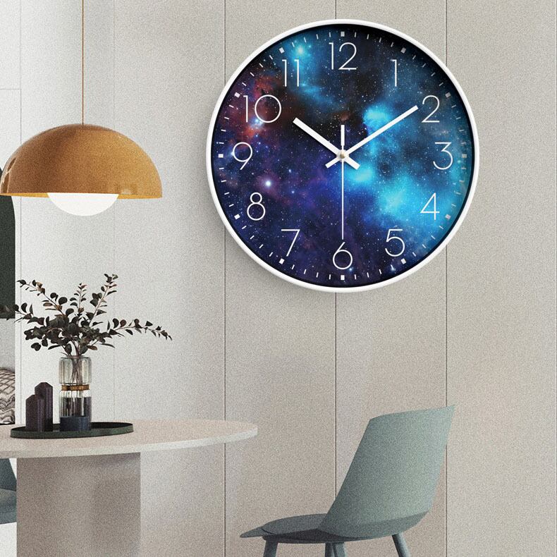 ギャラクシー 星空 可愛い時計 子供部屋 掛け時計 ウォールクロック