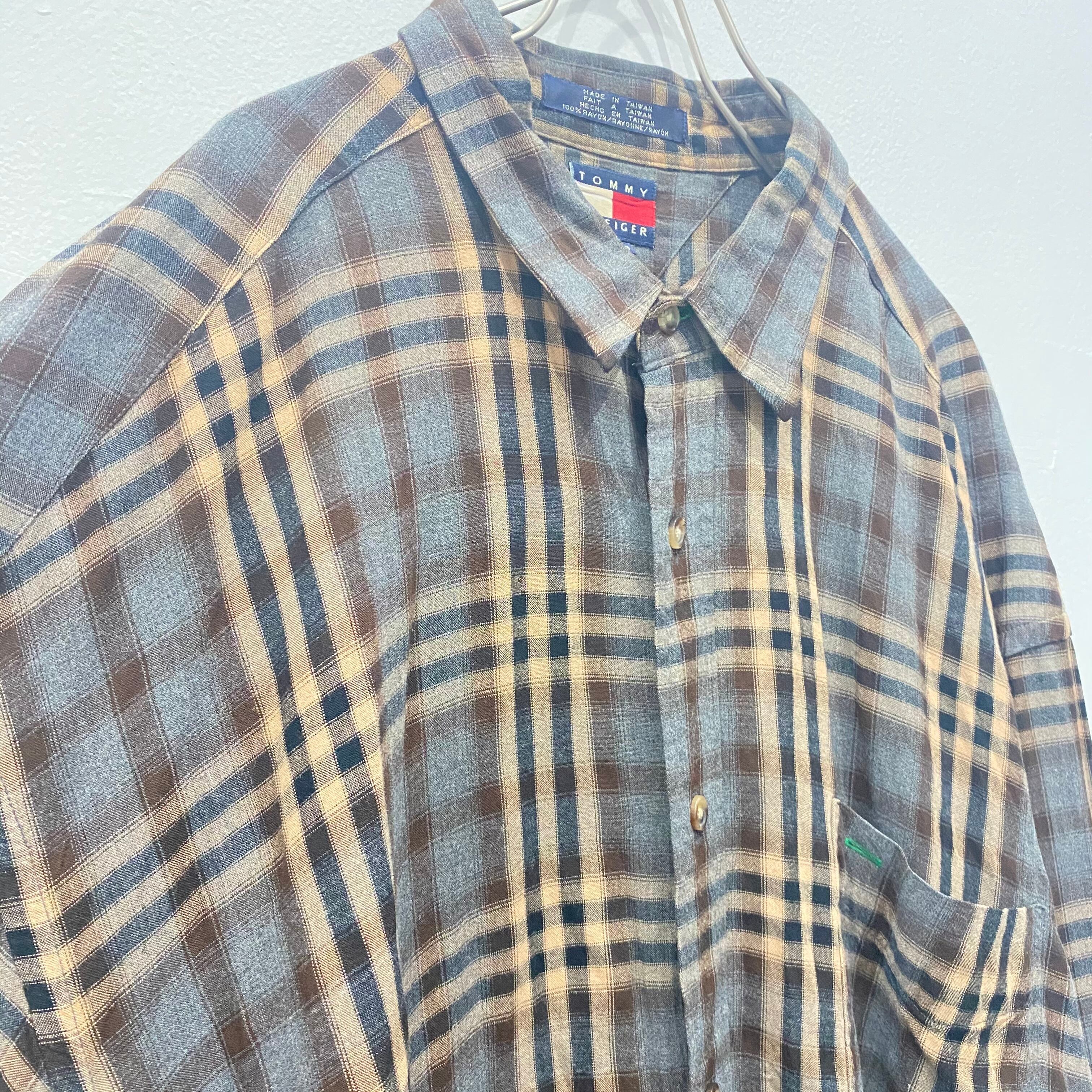 TOMMY HILFIGER RAYON CHECK SHIRT