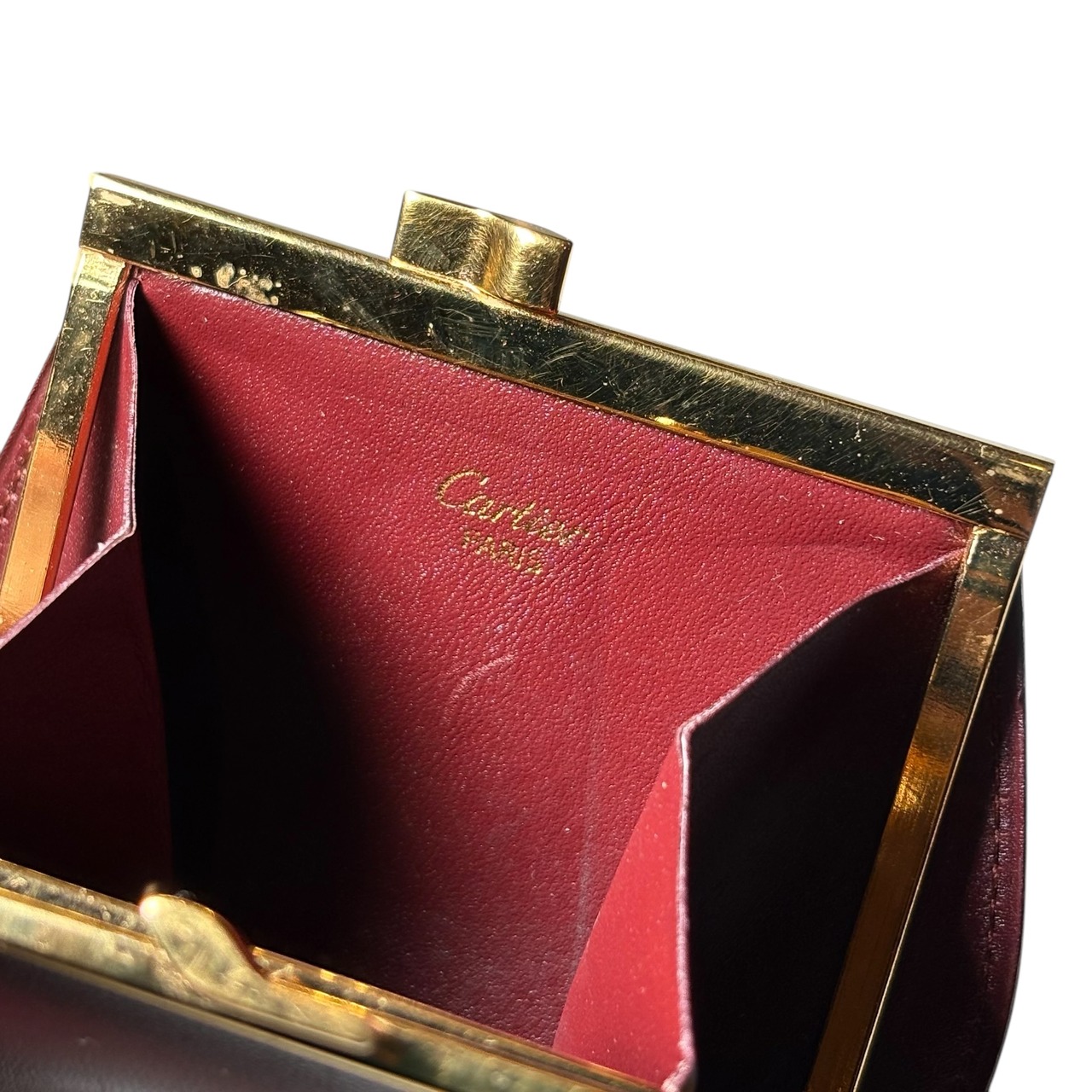 vintage CARTIER leather coin purse