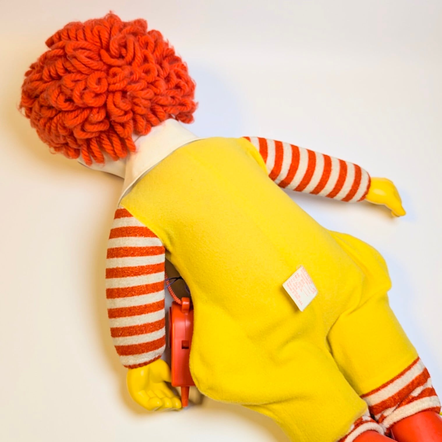 ☆VINTAGE1978☆【 McDonald's（ マクドナルド ） 】『 Ronald McDonald / ロナルド・マクドナルド ホイッスルドール 』Plush Toy / プラッシュ / ぬいぐるみ 〚アメリカン雑貨 アメトイ〛
