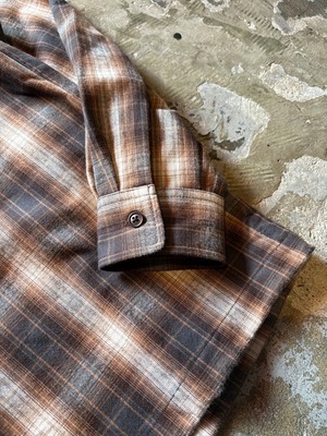 GENIUS CRAft / OMBRE CHECK SHIRT L/S / オンブレーチェックシャツ / ワイドシルェット / ボックスシルエット