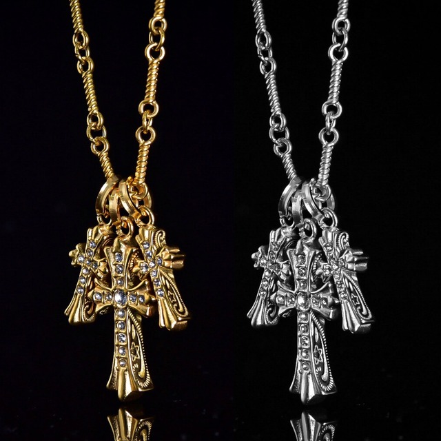 316L  Hawaiian Triple Cross × Twist Chain 【SET】