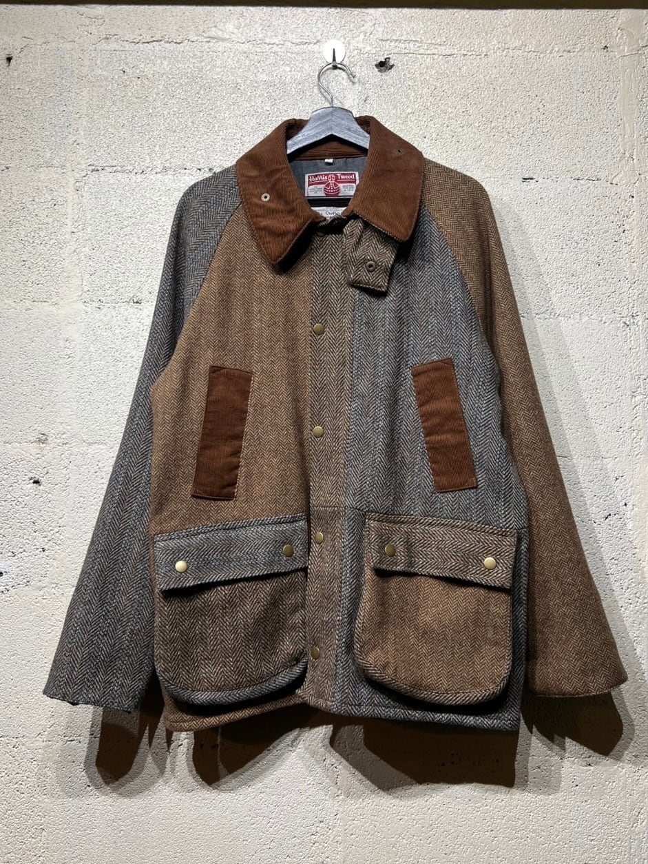 ca3 Harris Tweed Country Jacket サイズ2 BROWN