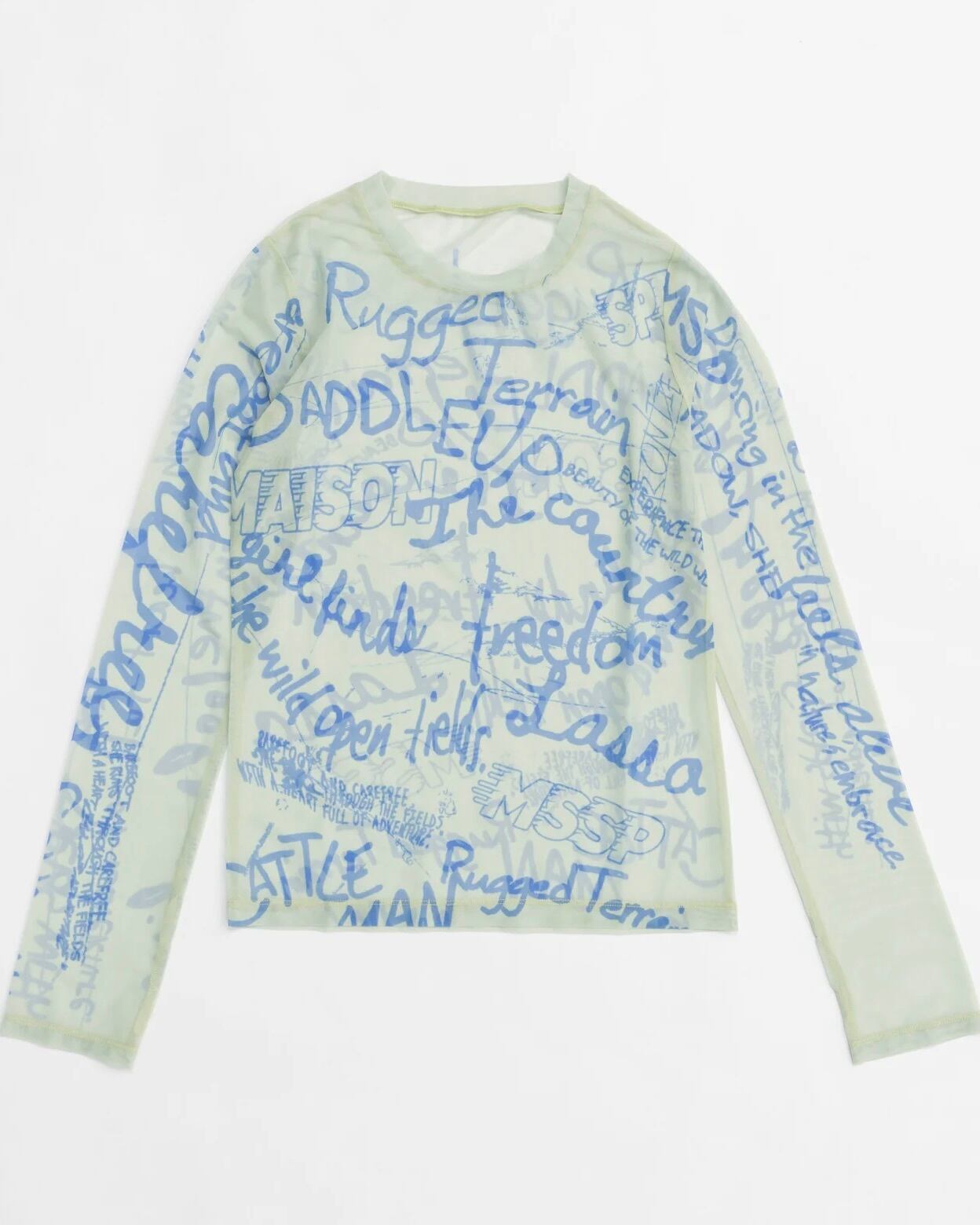 MAISON SPECIAL】Hand Painting Sheer Tops | idealclasse