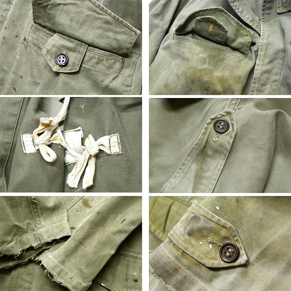 1点物◇実物ビンテージ50sフランス軍M47コットンツイルジャケット古着  