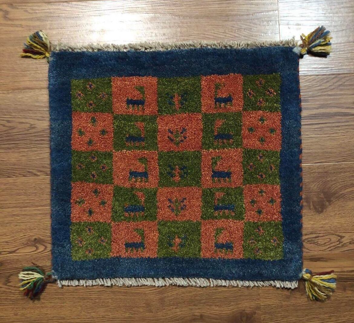 ペルシャギャッベ (ギャベ) チェアマット 椅子の座布団 No.GS-1278