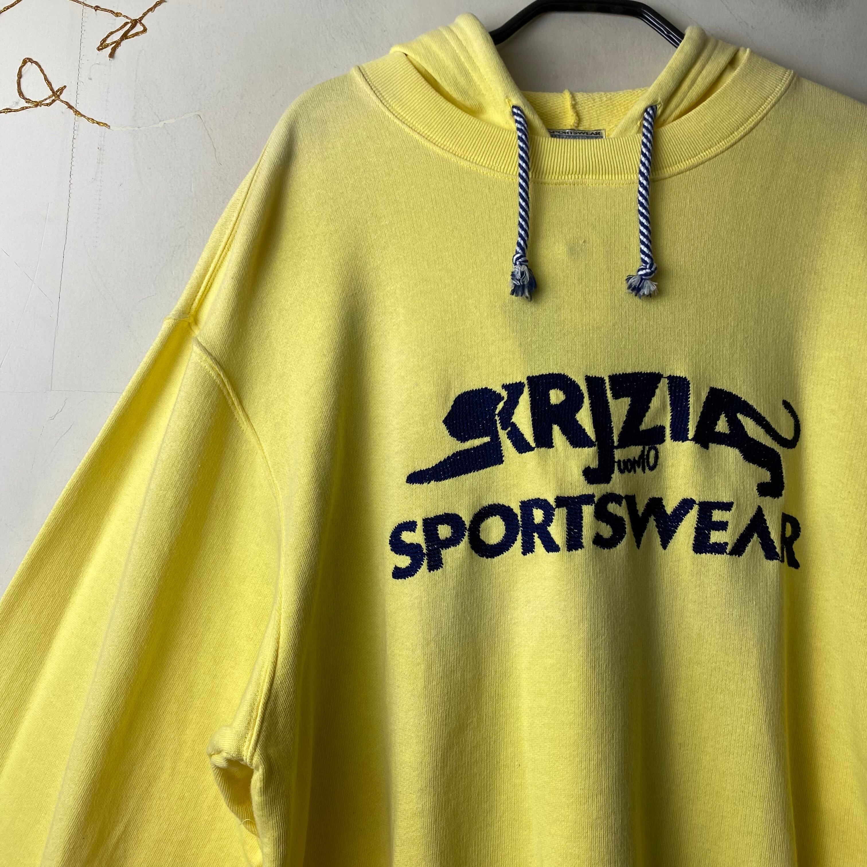 vintage KRIZIA UOMO embroidery sweat parka | NOIR ONLINE