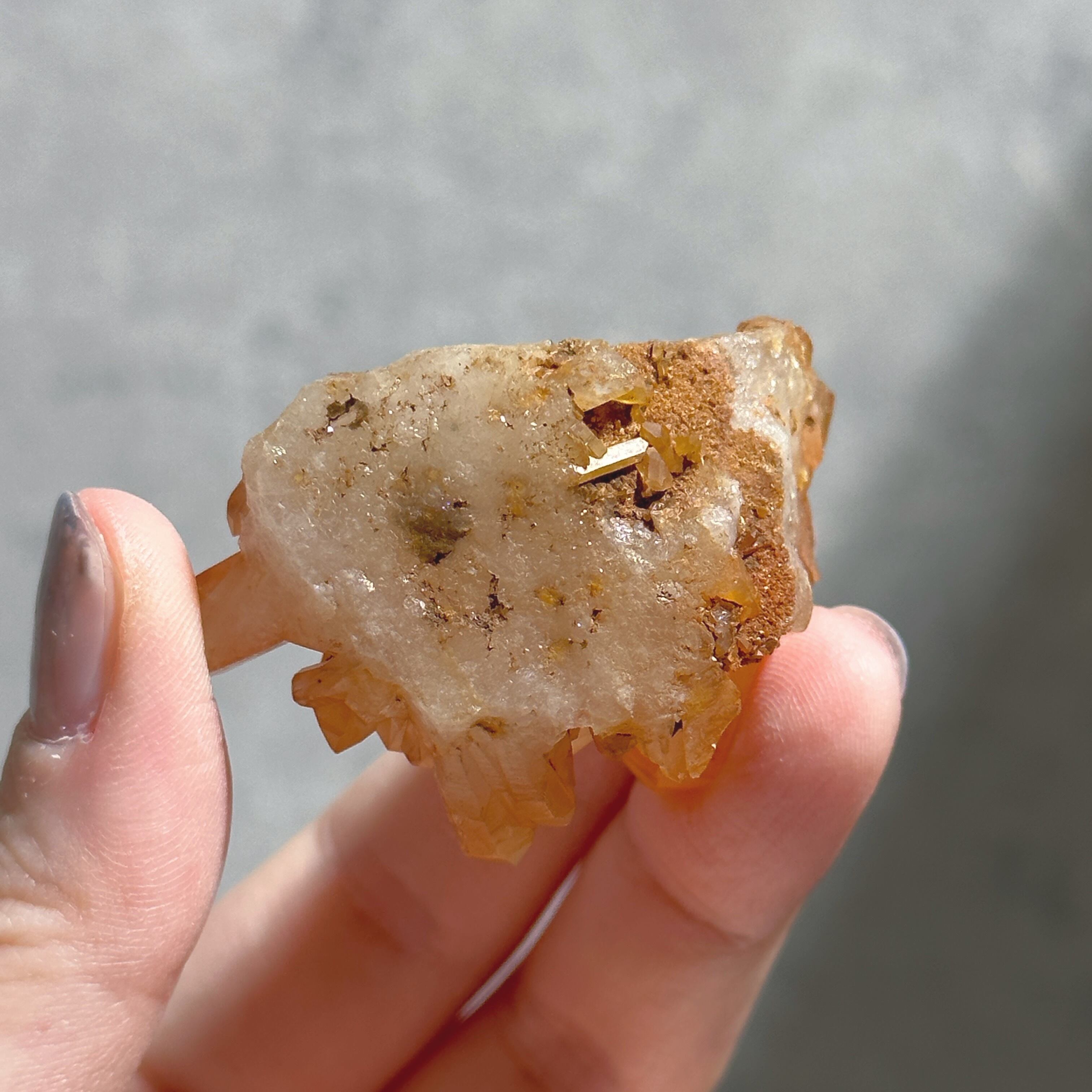 タンジェリンクォーツ クラスター41◇ Tangerine Quartz ◇ 天然石