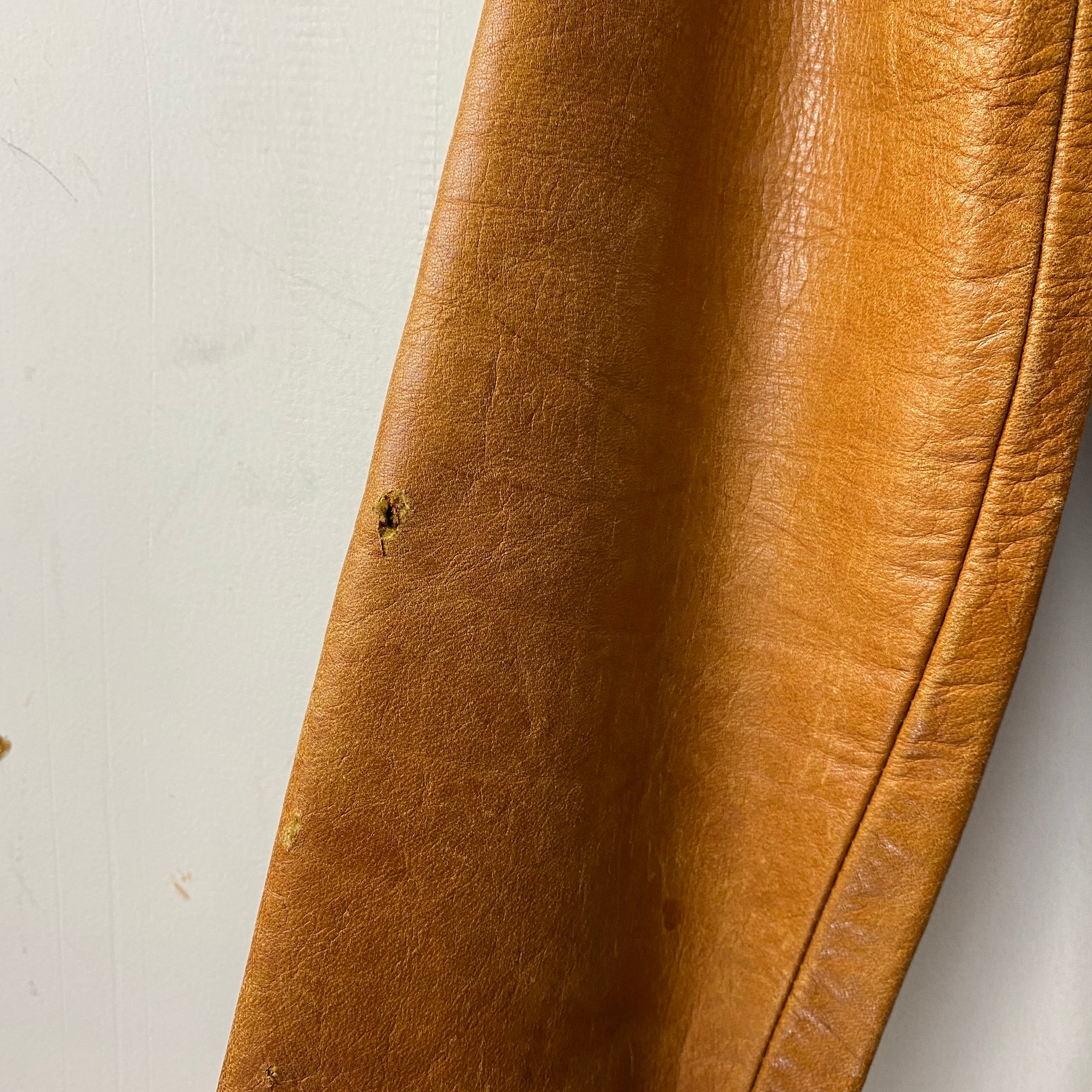 vintage 1970's EAST WEST MUSICAL INSTRUMENTS leather jacket