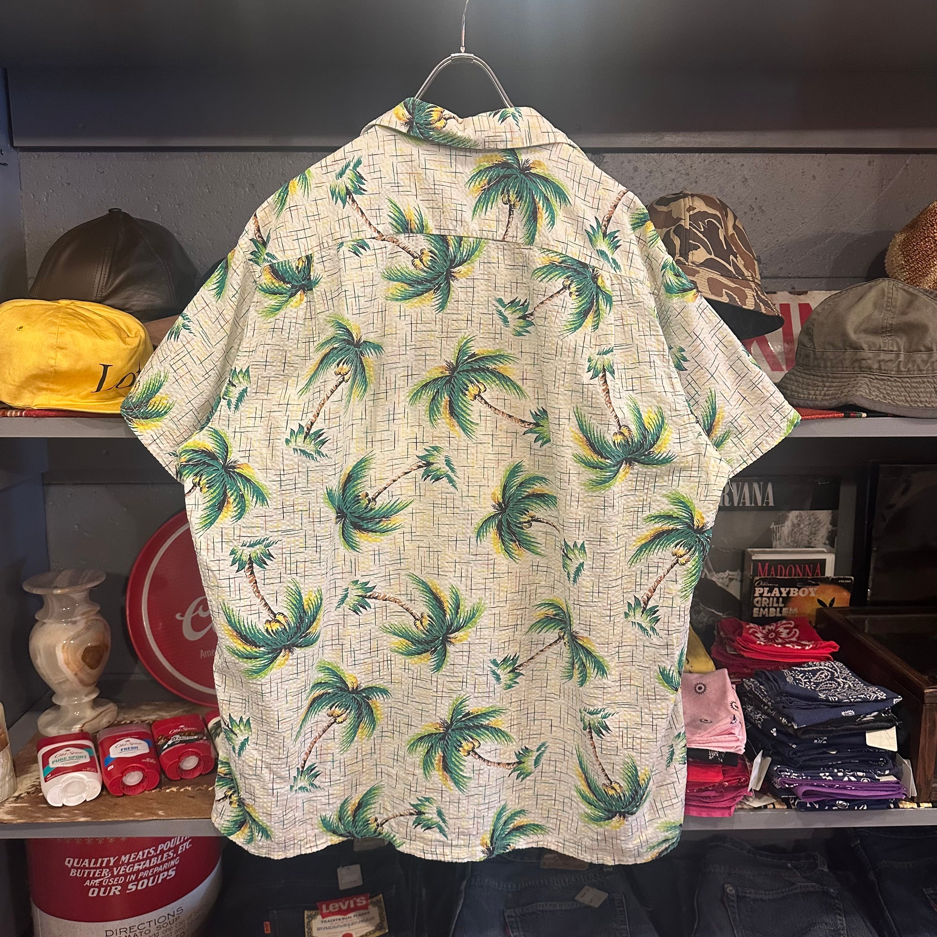 50s Bluestone Open Collar Hawaiian Shirt | VOSTOK