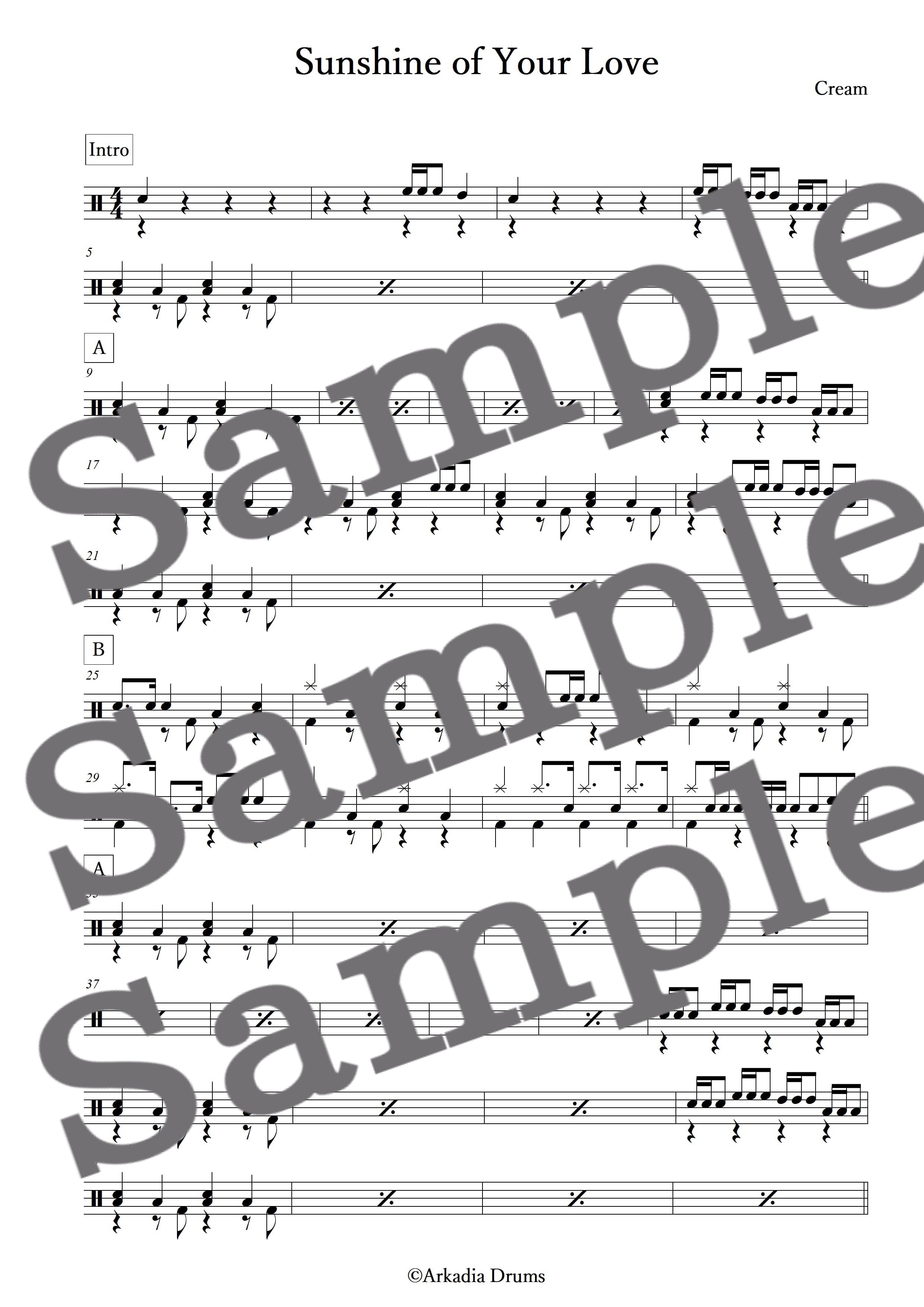 Sunshine of Your Love(Cream)